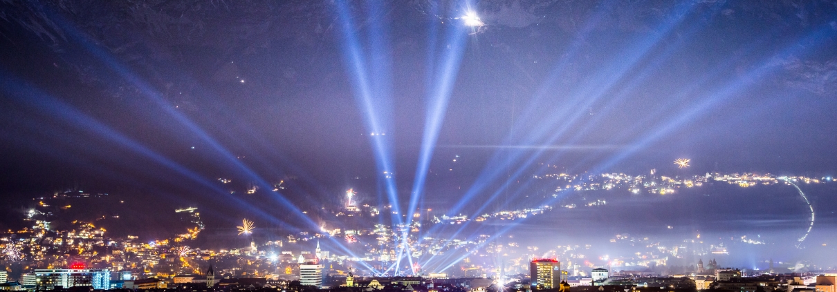 silvester, feuerwerk, innsbruck, firework, sylvester, new years eve, lightshow, lichtshow