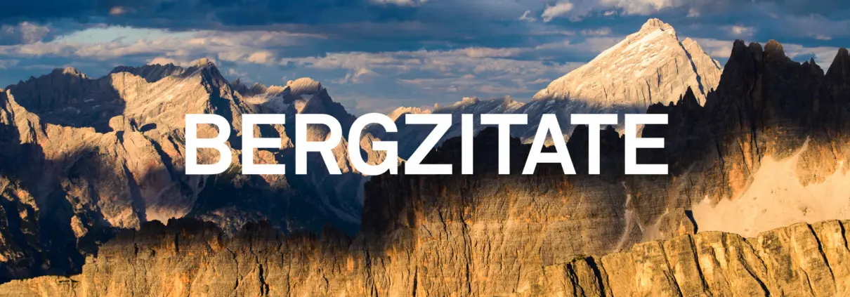 inspirierende Bergzitate